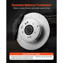 Front and Rear Ceramic Brake Kit Compatible with 2011-2014 Hyundai Sonata