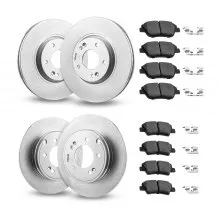 Front and Rear Ceramic Brake Kit Compatible with 2011-2014 Hyundai Sonata