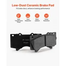 Front and Rear Ceramic Brake Rotors Pads Kit for 2016-2021 Toyota Land Cruiser