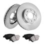 VEVOR Front Brake Kit for Vauxhall Adam(M13), Corsa D (S07), Corsa D Box/Hatchback (S07), Brake Rotors Ceramic Brake Pads Replacement Kit, 257mm Front Rotors