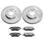 VEVOR Front Brake Kit for Vauxhall Adam(M13), Corsa D (S07), Corsa D Box/Hatchback (S07), Brake Rotors Ceramic Brake Pads Replacement Kit, 257mm Front Rotors