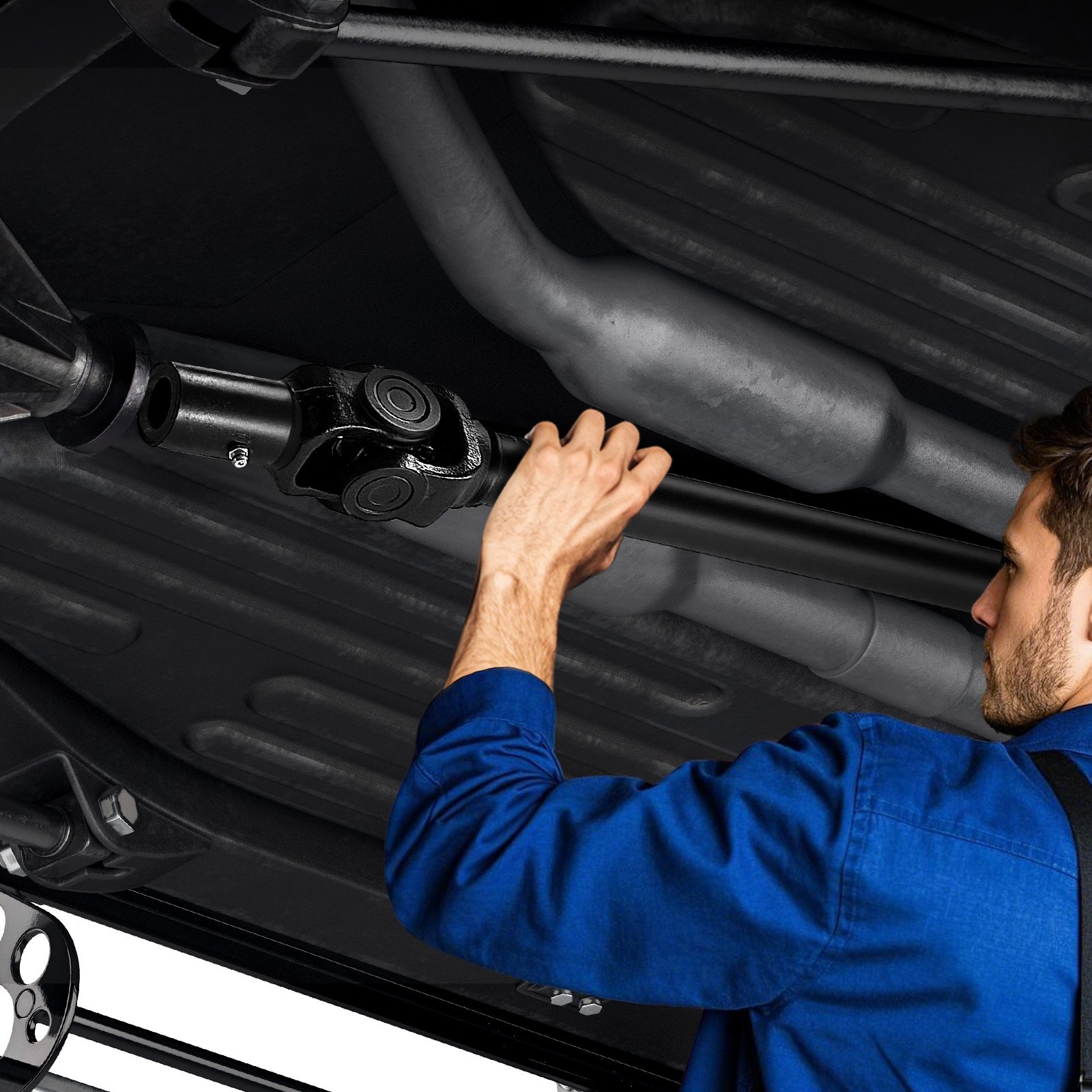 VEVOR Front Drive Shaft, 73.9" Prop Shaft Driveshaft Assembly Compatible with 2014-2017 Polaris RZR XP 1000, Replace #PRP-PO-09-006 1333350 1333424