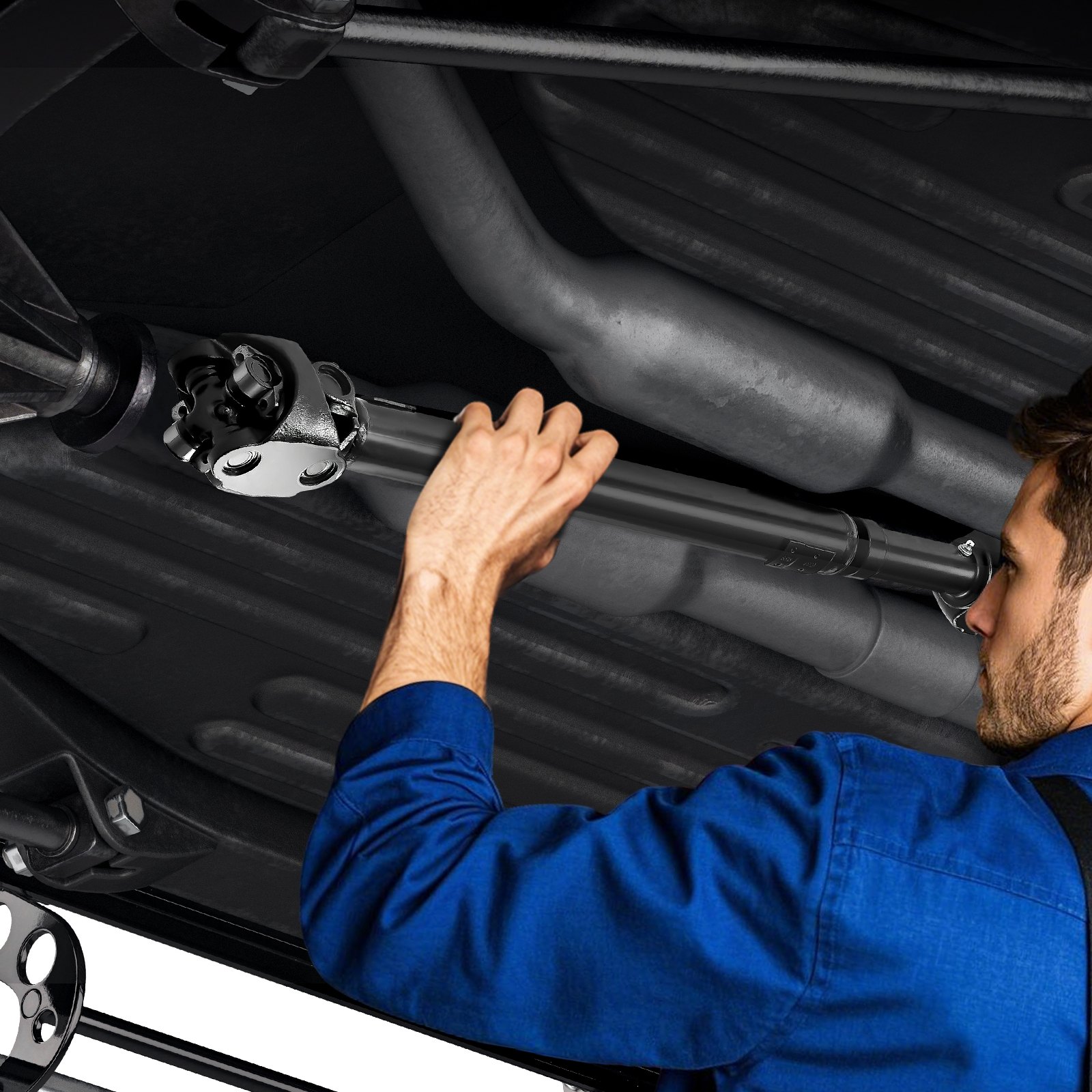 VEVOR Front Drive Shaft, 30.9"-33.8" Prop Shaft Driveshaft Assembly Compatible with 1987-2001 Jeep Cherokee L6 4.0L, Replace #53005542AC 53005542 53003248 53005040 938-128 938128