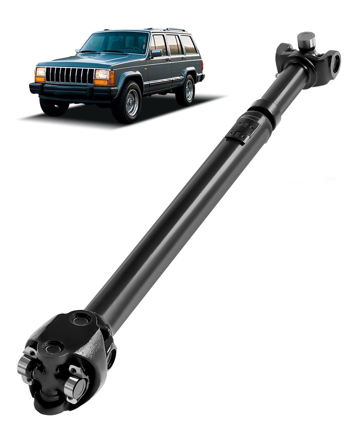 VEVOR Front Drive Shaft, 30.9"-33.8" Prop Shaft Driveshaft Assembly Compatible with 1987-2001 Jeep Cherokee L6 4.0L, Replace #53005542AC 53005542 53003248 53005040 938-128 938128