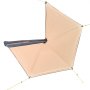 VEVOR 270 Degree Awning, 4.9 ㎡ Driver Side Vehicle Awning, Waterproof UV50+ Car Side Awnings with Carry Bag, All-Weather Free-Standing Overland Awnings Car Shelter for SUV Van Truck Camping