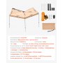 VEVOR 270 Degree Awning, 4.9 ㎡ Driver Side Vehicle Awning, Waterproof UV50+ Car Side Awnings with Carry Bag, All-Weather Free-Standing Overland Awnings Car Shelter for SUV Van Truck Camping