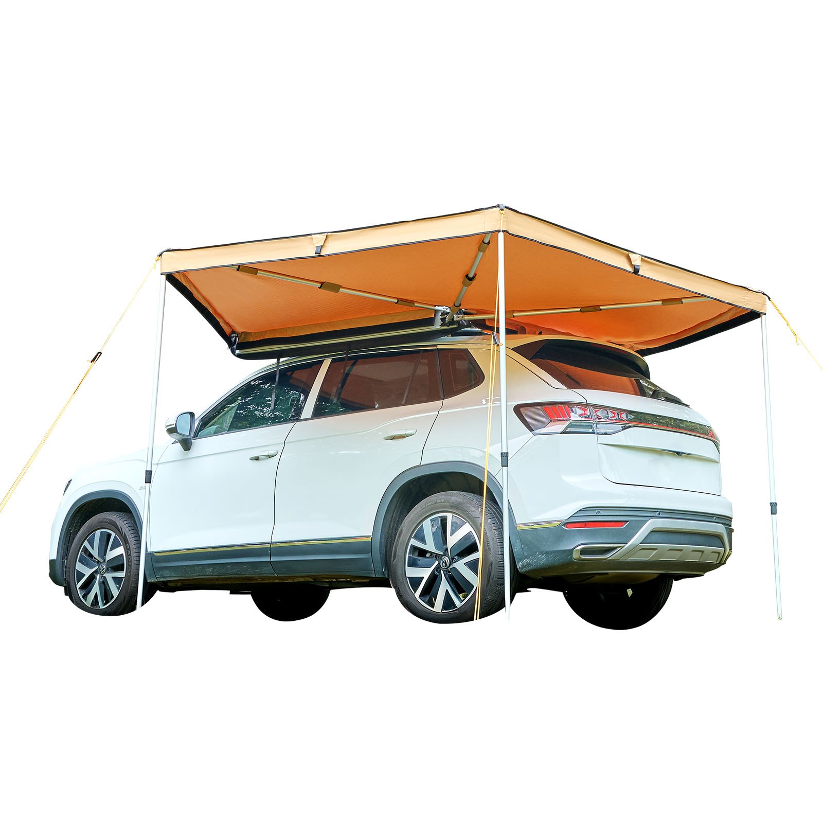 VEVOR 270 Degree Awning, 4.9 ㎡ Driver Side Vehicle Awning, Waterproof UV50+ Car Side Awnings with Carry Bag, All-Weather Free-Standing Overland Awnings Car Shelter for SUV Van Truck Camping