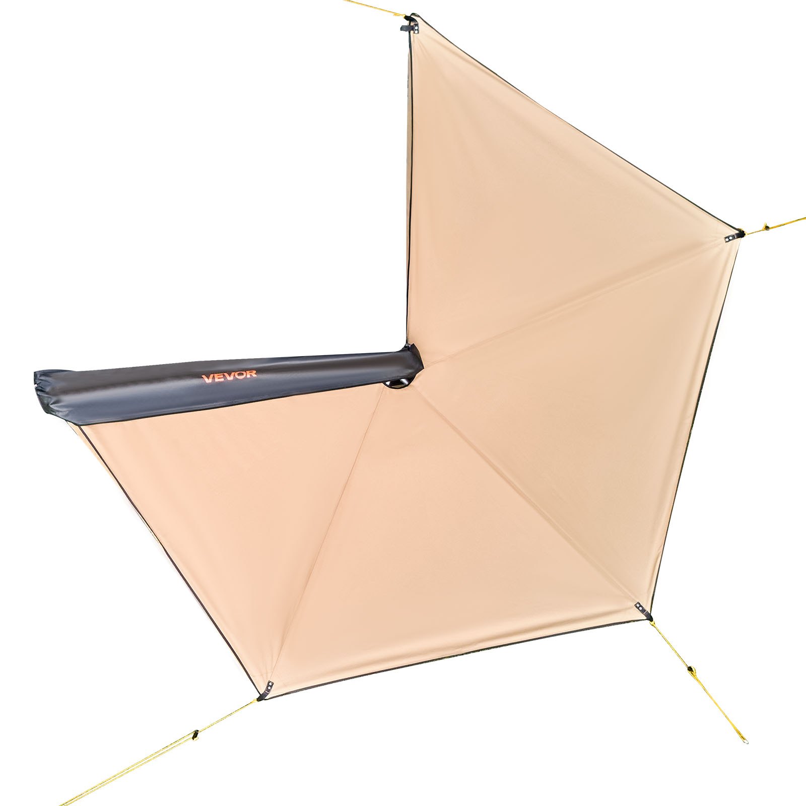 VEVOR 270 Degree Awning, 4.9 ㎡ Driver Side Vehicle Awning, Waterproof UV50+ Car Side Awnings with Carry Bag, All-Weather Free-Standing Overland Awnings Car Shelter for SUV Van Truck Camping