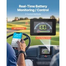 36V 105Ah Golf Cart Lithium Battery with LCD Monitor and 4000+ Cycles