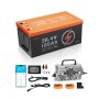 36V 105Ah Golf Cart Lithium Battery 20A Charger LCD Monitor & 4000+ Cycle