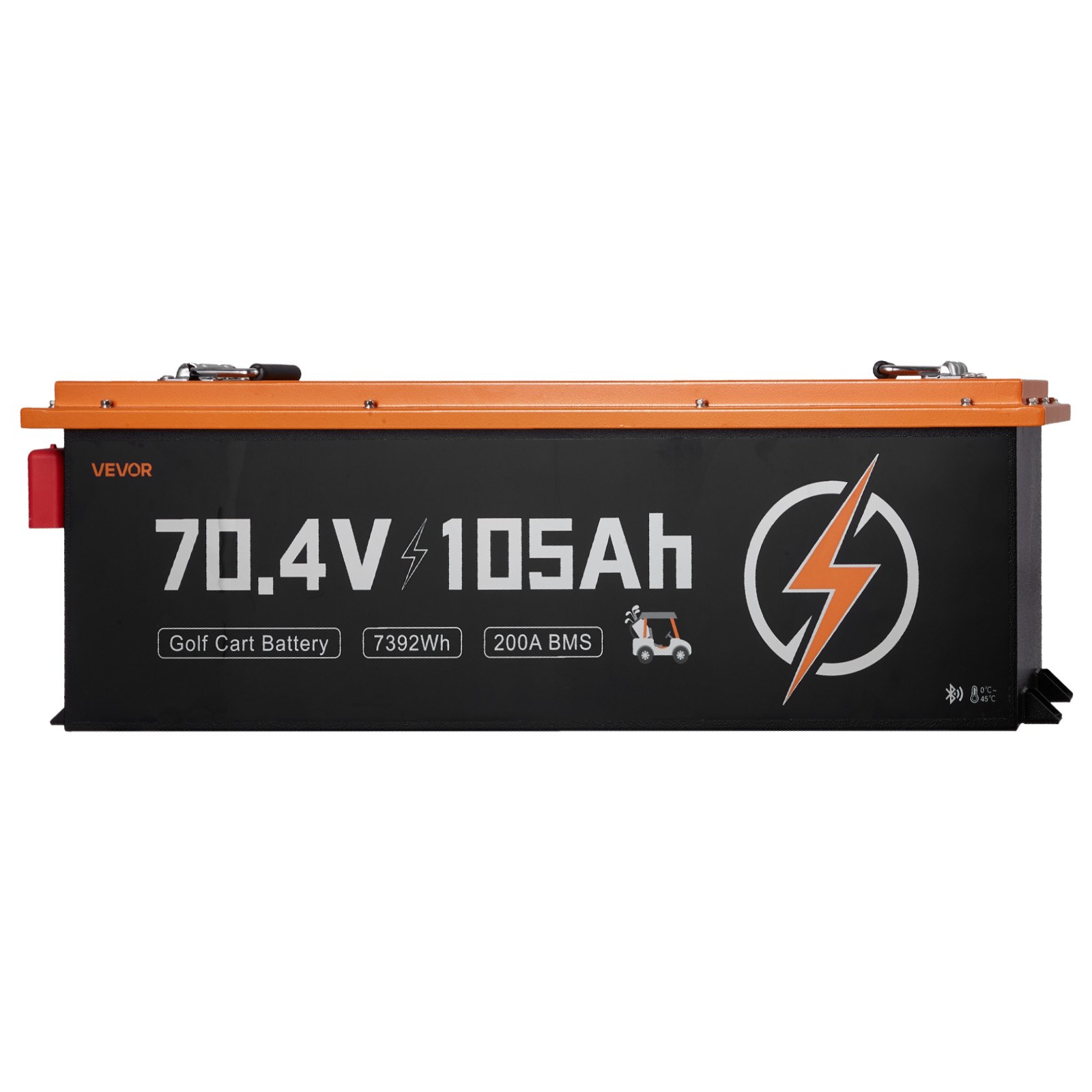 VEVOR 72V (70.4V) 105AH Lithium Golf Cart Battery, with 15A Charger, Lifepo4 Battery Kit, Built-in 200A BMS, with Bluetooth & Touch Monitor, 2C Discharge, 4000 Cycles, for Golf Carts, Trolling Motors