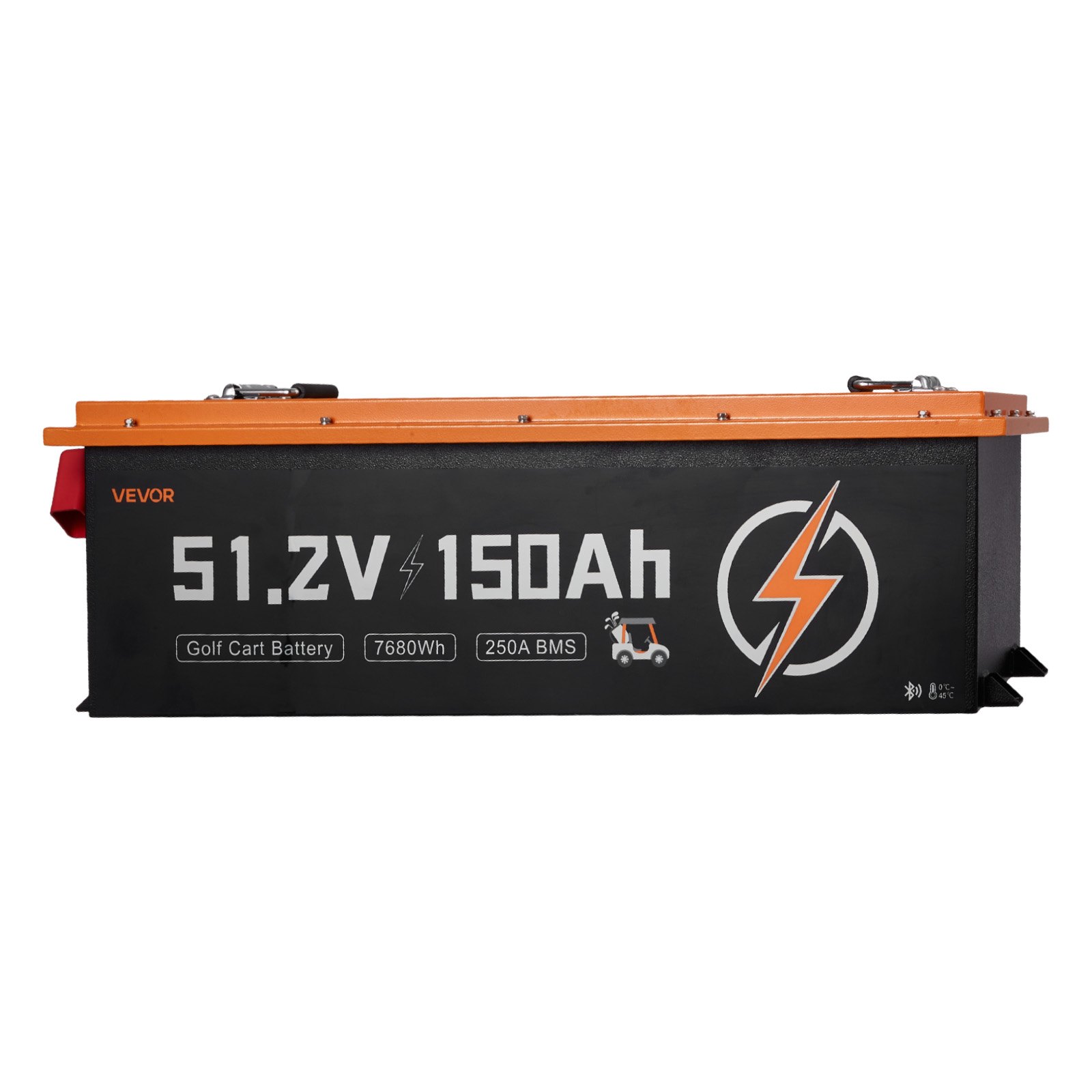 VEVOR 48V (51.2V) 150AH Lithium Golf Cart Battery, with 20A Charger, Lifepo4 Battery Kit, Built-in 250A BMS, with Bluetooth & Touch Monitor, 2C Discharge, 4000 Cycles, for Golf Carts, Trolling Motors
