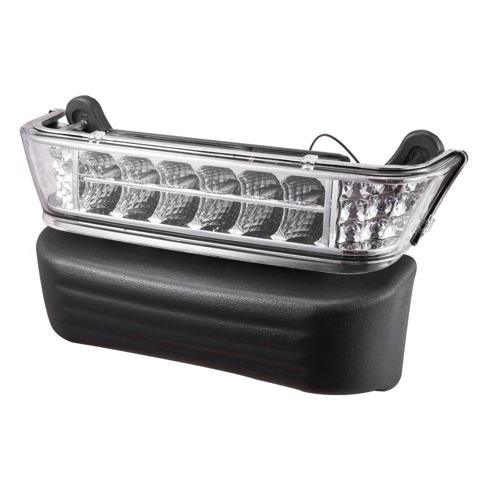 Kit de luces para carrito de golf VEVOR de 12 V, homologado para circular, con faros delanteros y traseros LED, arnés de cableado, intermitentes, luces de emergencia, bocina, pastillas de freno y carcasa ABS, para Club Car Precedent 2004-2008