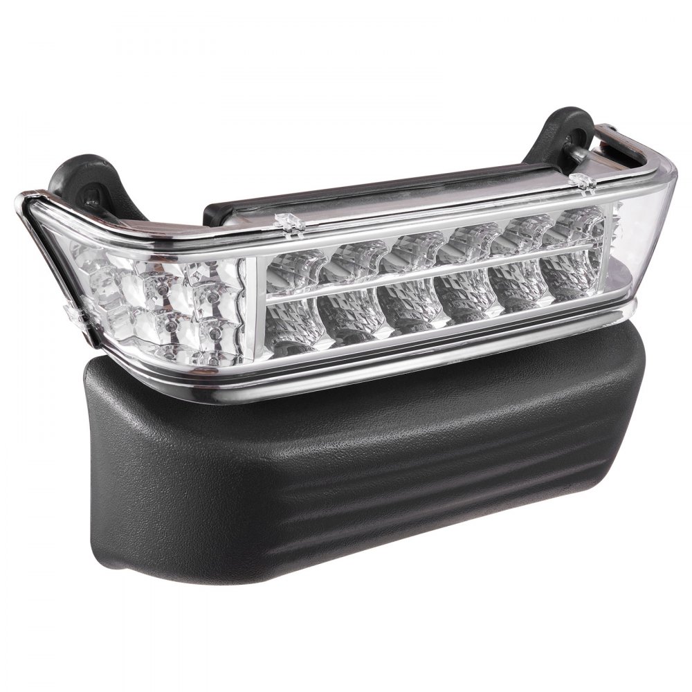 Kit de luces para carrito de golf VEVOR de 12 V, homologado para circular, con faros delanteros y traseros LED, arnés de cableado, intermitentes, luces de emergencia, bocina, pastillas de freno y carcasa ABS, para Club Car Precedent 2004-2008