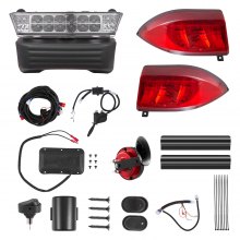 12V Golf Cart LED Headlight Tail Light Kit For Club Car Precedent 2004-2008