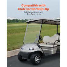 Kit de luces LED delanteras y traseras para carrito de golf de 12 V, homologadas para Club Car DS (años 1993 y posteriores)