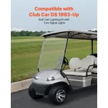12V Golf Cart LED Headlight Tail Light Kit Legal Street For Club Car DS 1993-Up