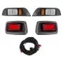 12 Volt Golf Cart LED Headlight Tail Light Kit For Club Car DS 1993-Up Models