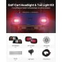 12 Volt Golf Cart LED Headlight Tail Light Kit For EZGO TXT 1996-2013 Models