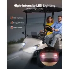 12V Golf Cart LED Headlight Tail Light Kit Legal Street For Yamaha G29 2007-Up