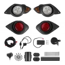 12V Golf Cart LED Headlight Tail Light Kit Legal Street For Yamaha G29 2007-Up