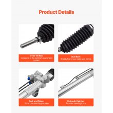 Hydraulic Power Steering Rack and Pinion Fit 2003-2007 Honda Accord 2.4L