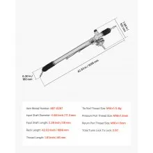 Hydraulic Power Steering Rack and Pinion Fit 2003-2007 Honda Accord 2.4L