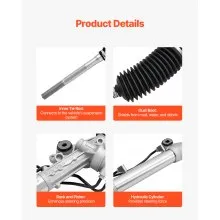 Hydraulic Power Steering Rack and Pinion 2003-2009 Toyota 4Runner V6 4.0L