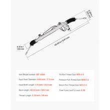 Hydraulic Power Steering Rack and Pinion 2003-2009 Toyota 4Runner V6 4.0L