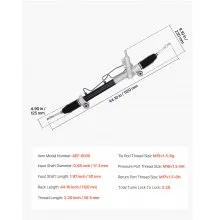 Hydraulic Power Steering Rack and Pinion Fit 2004-2008 Toyota Solara
