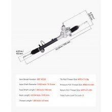 Hydraulic Power Steering Rack and Pinion Fit 2004-2006 Lexus RX330