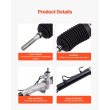 Hydraulic Power Steering Rack and Pinion 2000-2004 Toyota Tundra 3.4L 4.7L