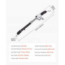 Hydraulic Power Steering Rack and Pinion 2000-2004 Toyota Tundra 3.4L 4.7L