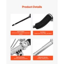Hydraulic Power Steering Rack and Pinion Fit Silverado 1500 1999-2003
