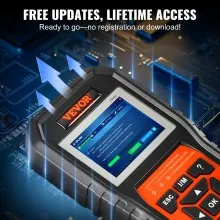 VEVOR BMW OBD2 Scanner Diagnostic Tool, For BMW/Mini/Rolls-Royce, Full System Diagnostic Scan Tool, 12 Special Functions, Car Read Code Reader with CBS SAS EPB ECM DME/DDE Oil Reset Battery Matching