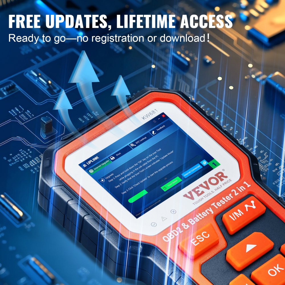 VEVOR OBD2 Scanner Auto OBDII Code Reader Car Diagnostic Tool Check Engine Fault