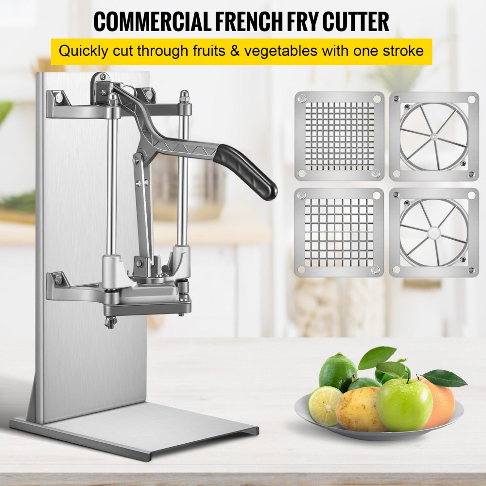 VEVOR Electric French Fry Cutter Vegetable Cutter Vegetable Dicer w/4  Blades 40W