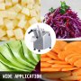Vevor Commercial Food Processor Vegetable Cheese Cutter W/ 7 Disks, Ce Approved