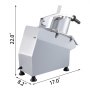 Vevor Commercial Food Processor Vegetable Cheese Cutter W/ 7 Disks, Ce Approved