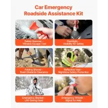 31 Pcs Car Emergency Kit with Medical Emergency First Aid Kit for Vehicles