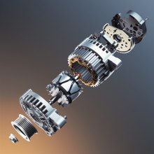 VEVOR Car Alternator 10464443, Fit for Chevrolet Silverado 1500 HD V8 6.0L 2001-2005, Saab 9-7x 2005-2006, Isuzu Ascender 2003-2006, GMC Yukon 2000-2002, Automotive Replacement Alternator 10464453