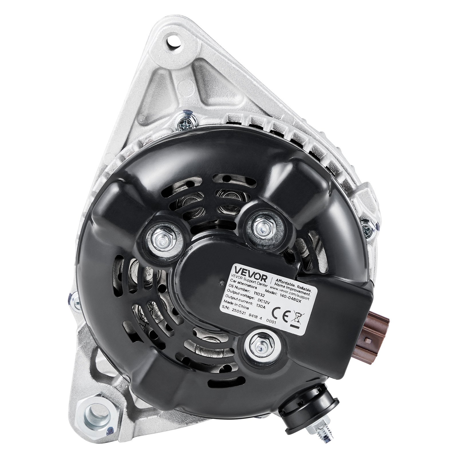 VEVOR Car Alternator 11032, Fit for Toyota Highlander V6 3.3L 2004-2007, Sienna 2004-2006, Lexus RX330 3.3L 2004-2006, Automotive Replacement Alternator 27060-0A100, 27060-0A130, AL3315X, 400-52140R