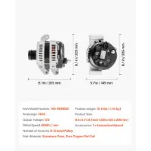 Alternator Car Alternator for Dodge Durango Jeep Grand Cherokee 3.6L 11-20