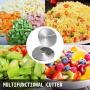 VEVOR Dicing Grid 0.4"x0.4" Dices, Vegetable Cutter Disc 420 Stainless Steel Blades, Vegetable Cutter Accessory, Aluminum Alloy Material Food Processor Discs, for Dicing Potatoes Carrots Cucumbers