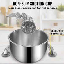 VEVOR Rotary Cheese Grater, Zinc Alloy Rotary Vegetable Mandoline, Manual Cheese Mandoline w/ 5 Stainless Steel Cutting Cones, Manual Vegetable Grater w/ 2.5L Bowl, Rotary Shredder w/Suction Base