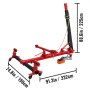 VEVOR Car Frame Puller Set, 6 Ton PSI Air Pump Frame Puller, 10000 PSI Foot-Operated Hydraulic Pump, 3 Ton Air Bag Jack, Auto Body Frame Straightener, with Double-Head Clamps And Casters
