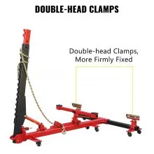 VEVOR Car Frame Puller Set, 6 Ton PSI Air Pump Frame Puller, 10000 PSI Foot-Operated Hydraulic Pump, 3 Ton Air Bag Jack, Auto Body Frame Straightener, with Double-Head Clamps And Casters