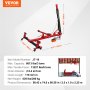 VEVOR Automobile Chassis Rectifier, 6 Ton Force Auto Chassis Mending Equipment, Vehicle Chassis Apparatus with Rotating Base, Hydraulic Pedal Pump and Tug Clamp Kit, for Vehicle Chassis Renewal