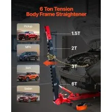 Auto Body Frame Puller Straightener 6T Car Frame Machine 3T Airbag Jack