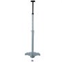 VEVOR Underhoist Stand 1500 LBS Capacity Pole Jack Heavy Duty Jack Stand Car Support Jack Lifting from 1.1 m to 1.8 m, Triangular Base, Two Wheels, Easy Adjustment, Automotive Support, Grey